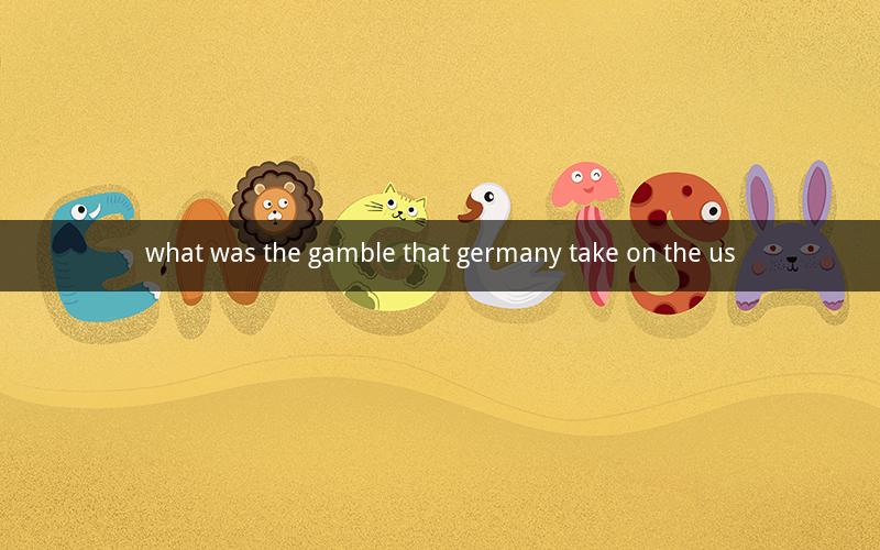 what was the gamble that germany take on the us