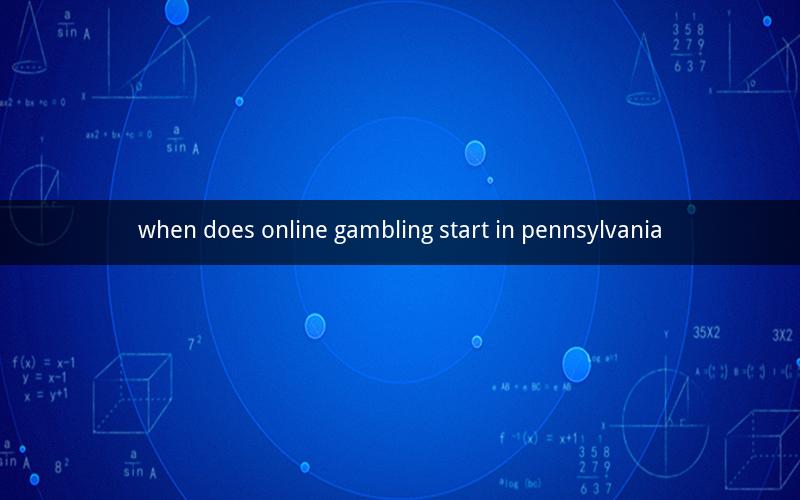 when does online gambling start in pennsylvania