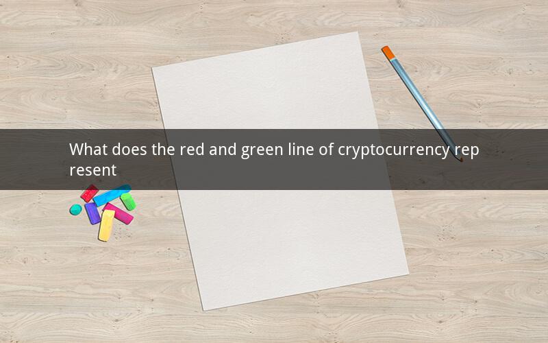What does the red and green line of cryptocurrency represent