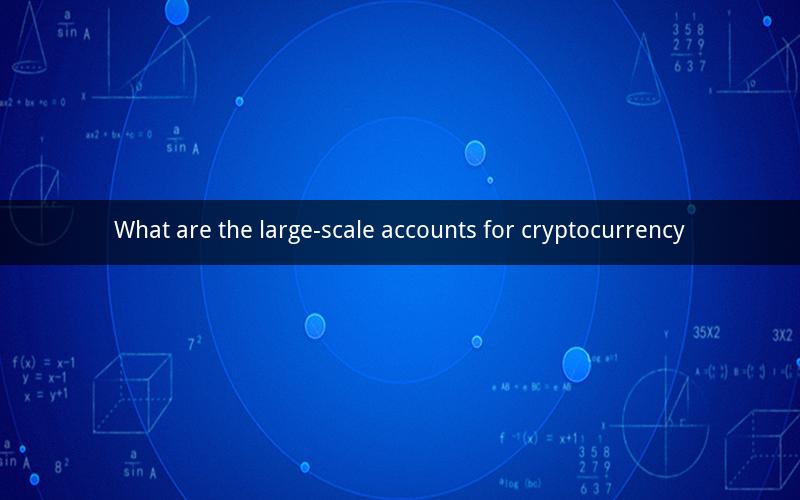 What are the large-scale accounts for cryptocurrency
