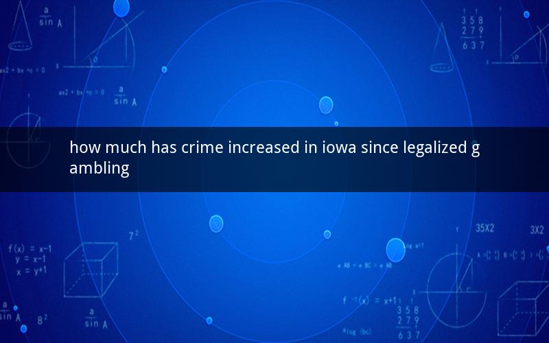how much has crime increased in iowa since legalized gambling